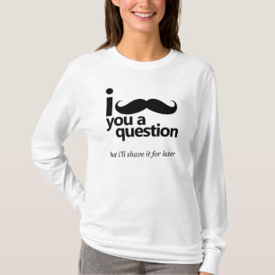 Mim bigode você uma camisa longa da Capa das
