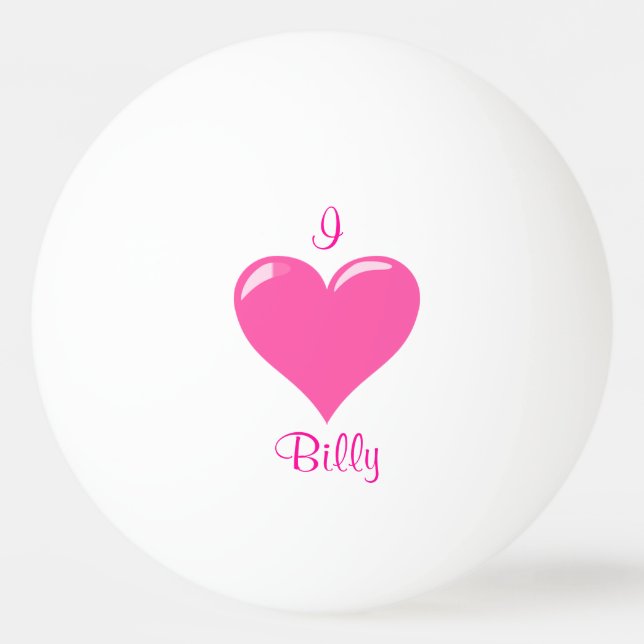 Mim bola personalizada coração de Pong do sibilo (Verso)