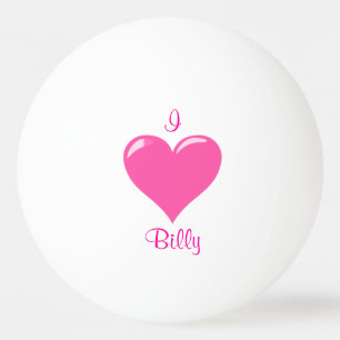 Mim bola personalizada coração de Pong do sibilo