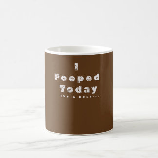 Mim café do olhar de Pooped ou caneca hoje