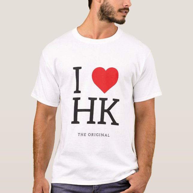 Mim camisetas da HK do coração (Hong Kong) (Frente)