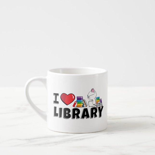 Mim caneca da biblioteca do coração (pequena) (Esquerda)