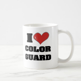 Mim caneca de café do colorguard do coração