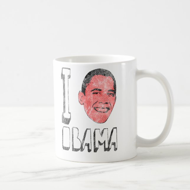 Mim caneca de Obama do coração (Direita)