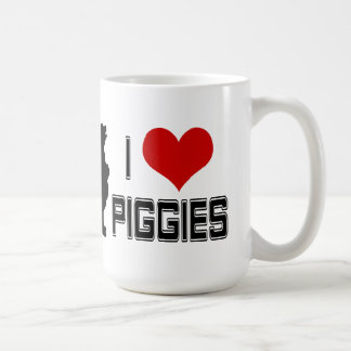 Mim caneca do café de Piggies do coração
