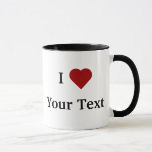 Mim caneca do coração (personalize)