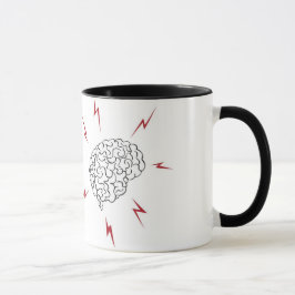 Mim caneca dos CÉREBROS do coração