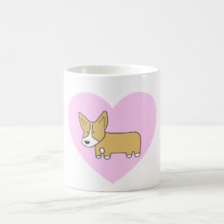 Mim caneca dos Corgis do coração