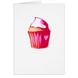 mim cartão do bolo do coração