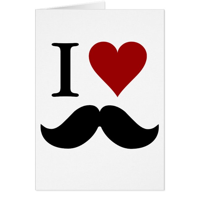 Mim cartão dos bigodes do coração (Frente)