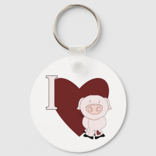 Mim chaveiro de Piggies do coração