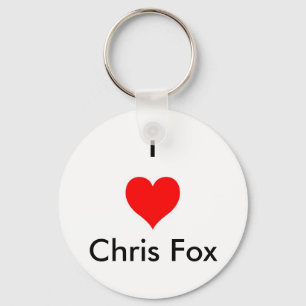 Mim chaveiro do Fox de Chris do coração [branco;