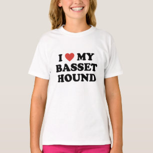 Mim coração meu t-shirt de Basset Hound