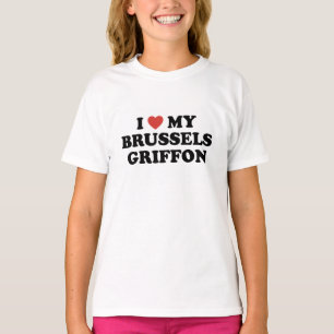 Mim coração meu t-shirt de Bruxelas Griffon