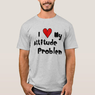 Mim (coração) meu t-shirt do problema da atitude
