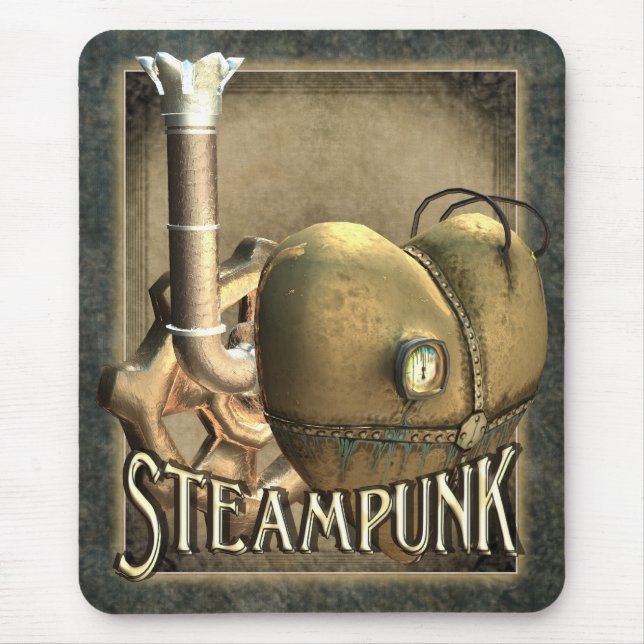 Mim coração Steampunk Mousepad (Frente)