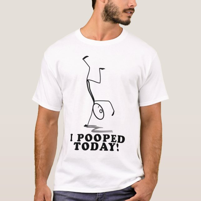 Mim de Pooped t-shirt hoje (Frente)