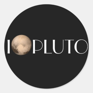 Mim etiqueta nova do horizonte de Pluto do coraç