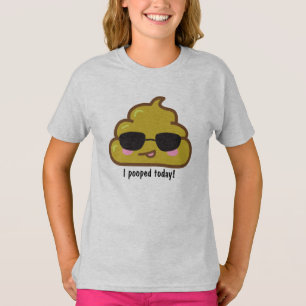 mim POOPED HOJE! Camisetas engraçadas