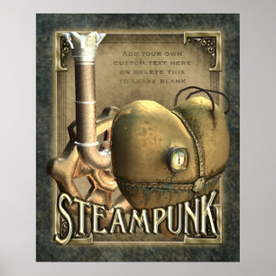 Mim poster do costume de Steampunk do coração