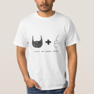 "Mim t-shirt da barba e do design gráfico"