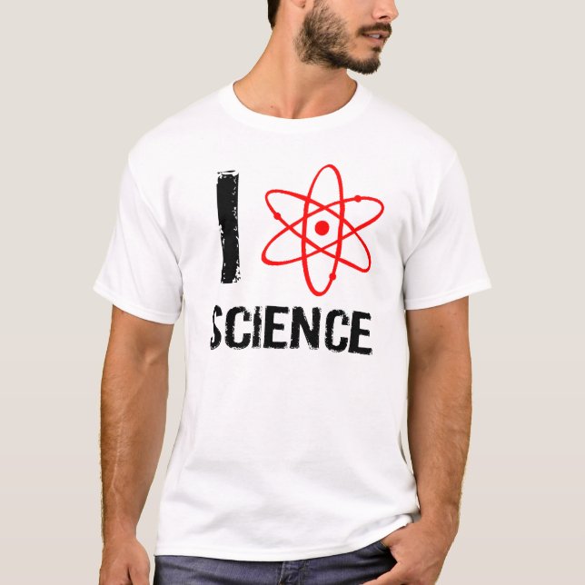 Mim t-shirt da ciência do coração/amor (Frente)