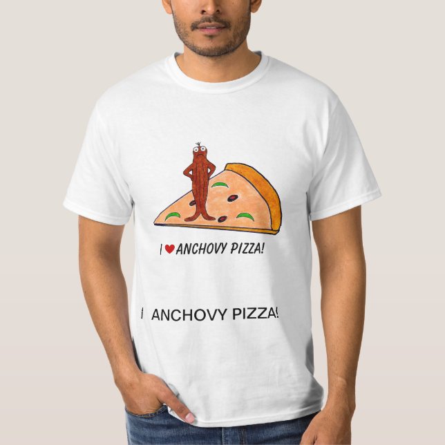 Mim t-shirt da pizza de anchova <3 (Frente)