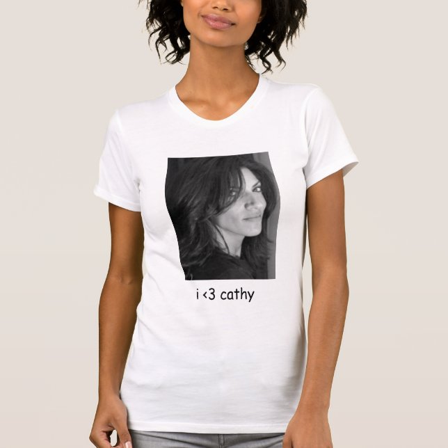 "mim < t-shirt de 3 cathy" - personalizado (Frente)