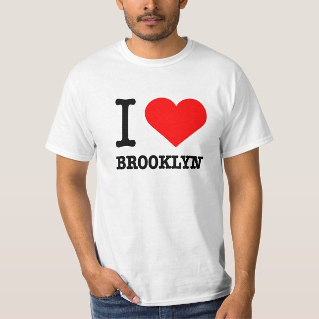 Mim t-shirt de Brooklyn do coração (Frente)