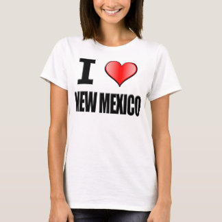 Mim t-shirt de New mexico do ♥ - mulheres