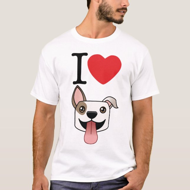 Mim t-shirt de Pitbulls do coração (Frente)