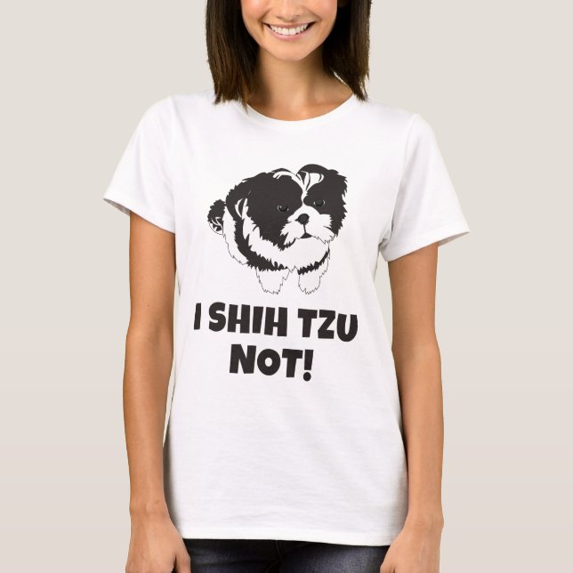 Mim t-shirt de Shih Tzu não (Frente)