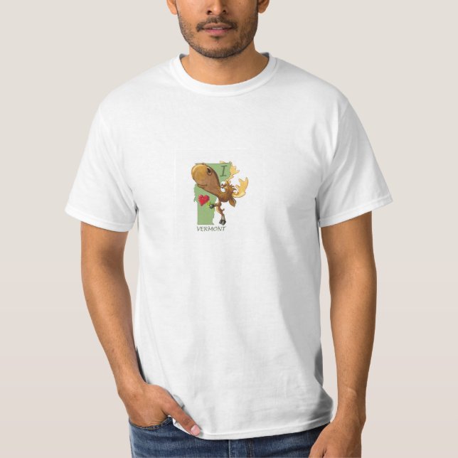 Mim t-shirt de Vermont do coração (Frente)