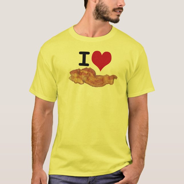 Mim t-shirt do bacon do coração (Frente)