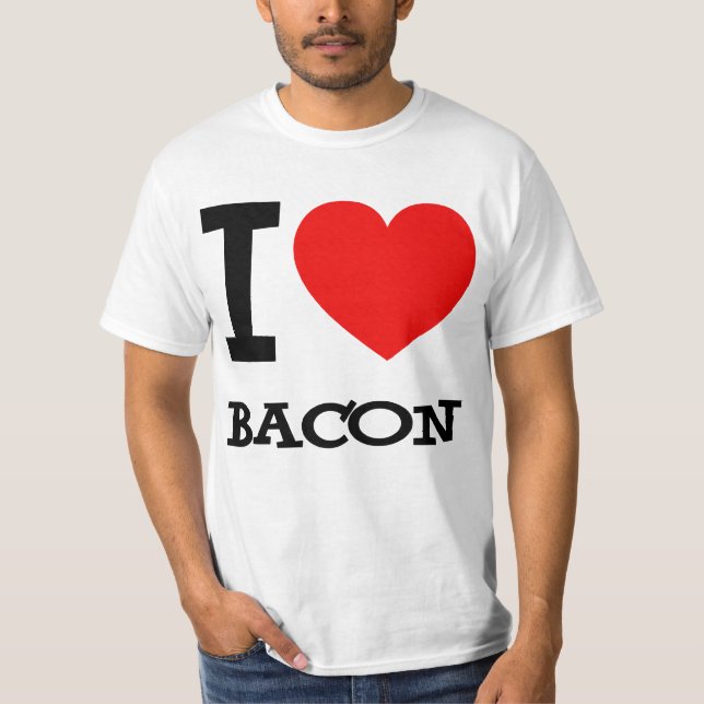 Mim t-shirt do bacon do coração (Frente)