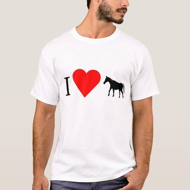 Mim t-shirt dos cavalos do coração (Frente)