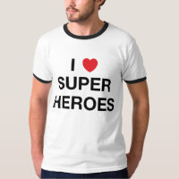 MIM t-shirt dos SUPER-HERÓI do CORAÇÃO