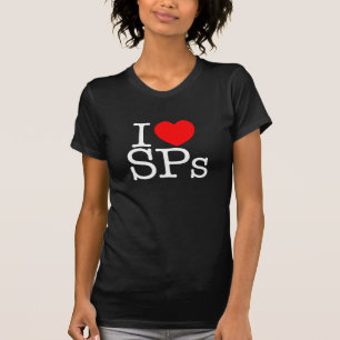 Mim t-shirt fêmea escuro do SPs do coração