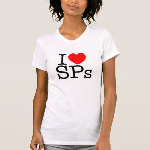 Mim t-shirt fêmea leve do SPs do coração