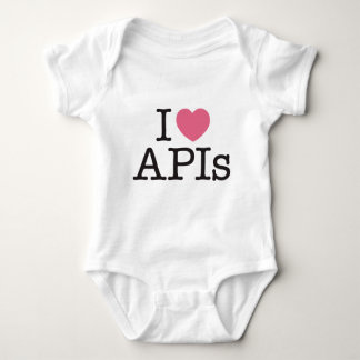 Mim t-shirt infantil básico dos APIs do coração