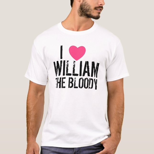 Mim t-shirt leve de William do coração (Frente)