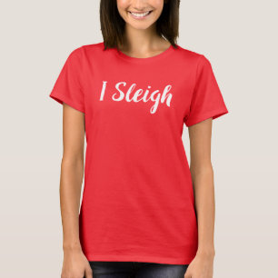 Mim trenó. Camiseta engraçada do Natal