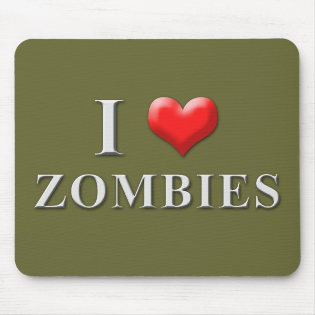 Mim zombis Mousepad 002 do coração (Frente)