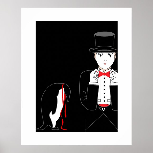 Mime Penguin poster (Frente)