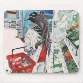 Mind Flayer Grocery Comprando Fantasy Art Mousepad
