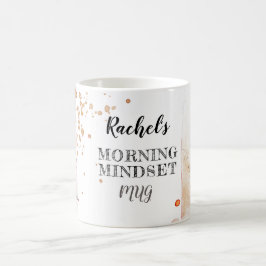 Mindset de manhã caneca personalizada