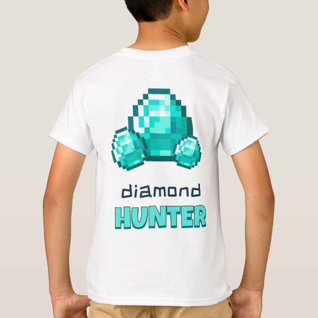 Minecraft Diamond Hunter T-Shirt (Verso)