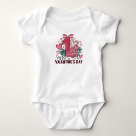 Minha 1ª Camiseta de Bebê do Dia dos Namorados