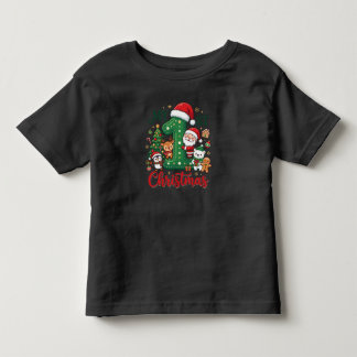 Minha 1ª Camiseta de Natal do Papai Noel & Amigos