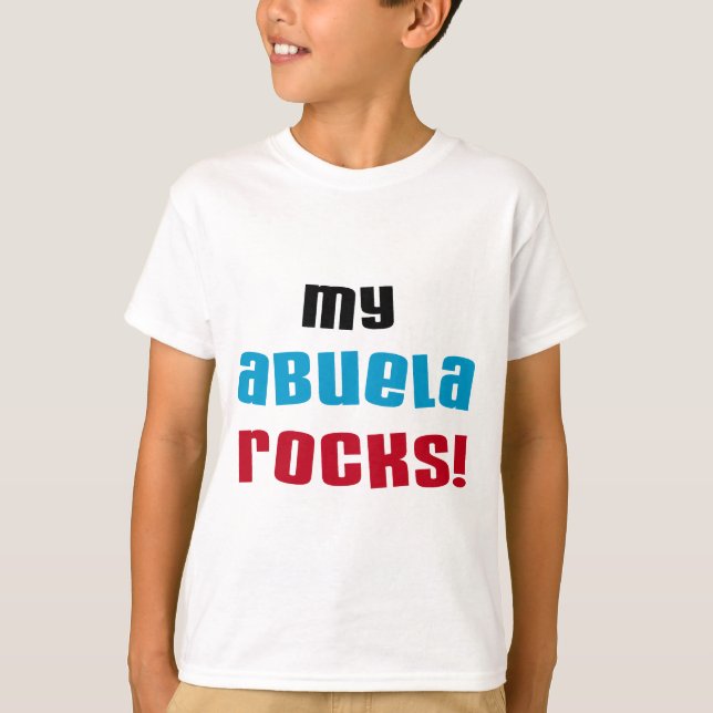 Minha Abuela Rocks T-shirts e presentes (Frente)